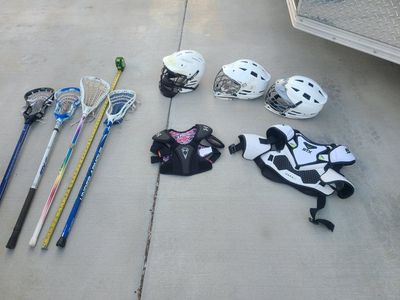 lacrosse gear. see size and price by each