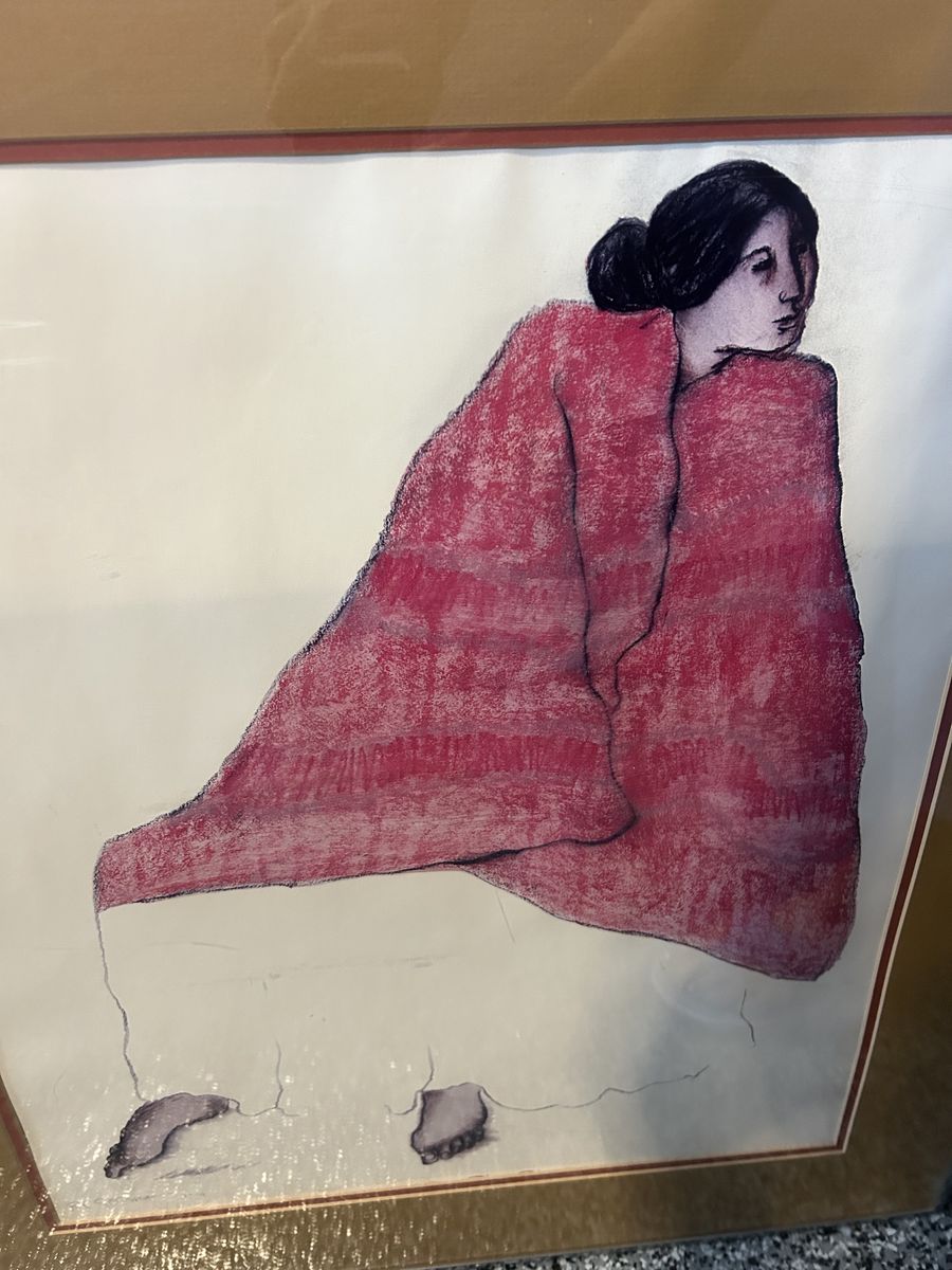 Painting by RC Gorman- Navajo also signed & dated