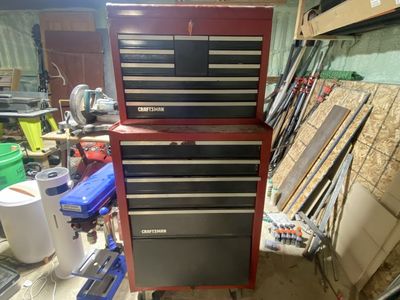 Old Craftsman Tool Chest w/ Tools