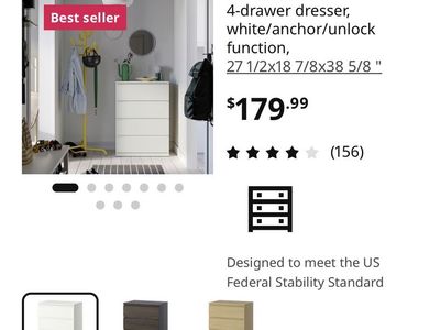 IKEA 4-drawer dresser