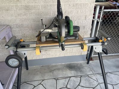 Hitachi 10" Miter Saw w/ Stand - Used Power Tool for Woodworking