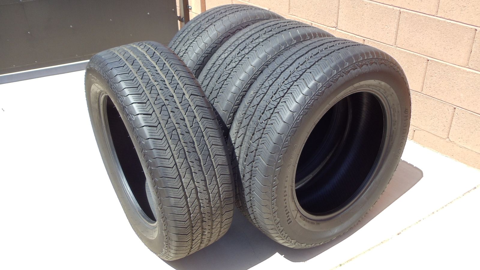 (4) Hankook AT2 275/60R20 All Terrain Truck Tires Near New Tires with less than 1000 miles