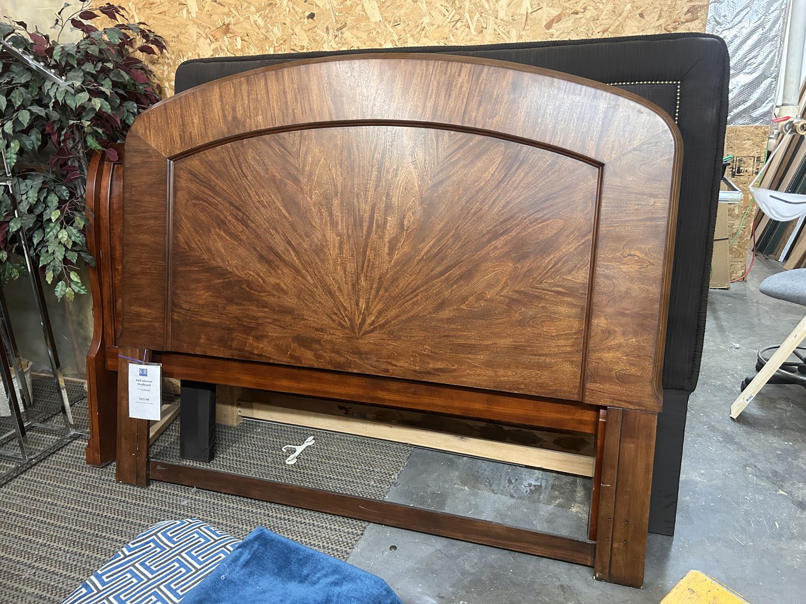 Beautiful Designer Wood Headboard – Showroom Display  $250
