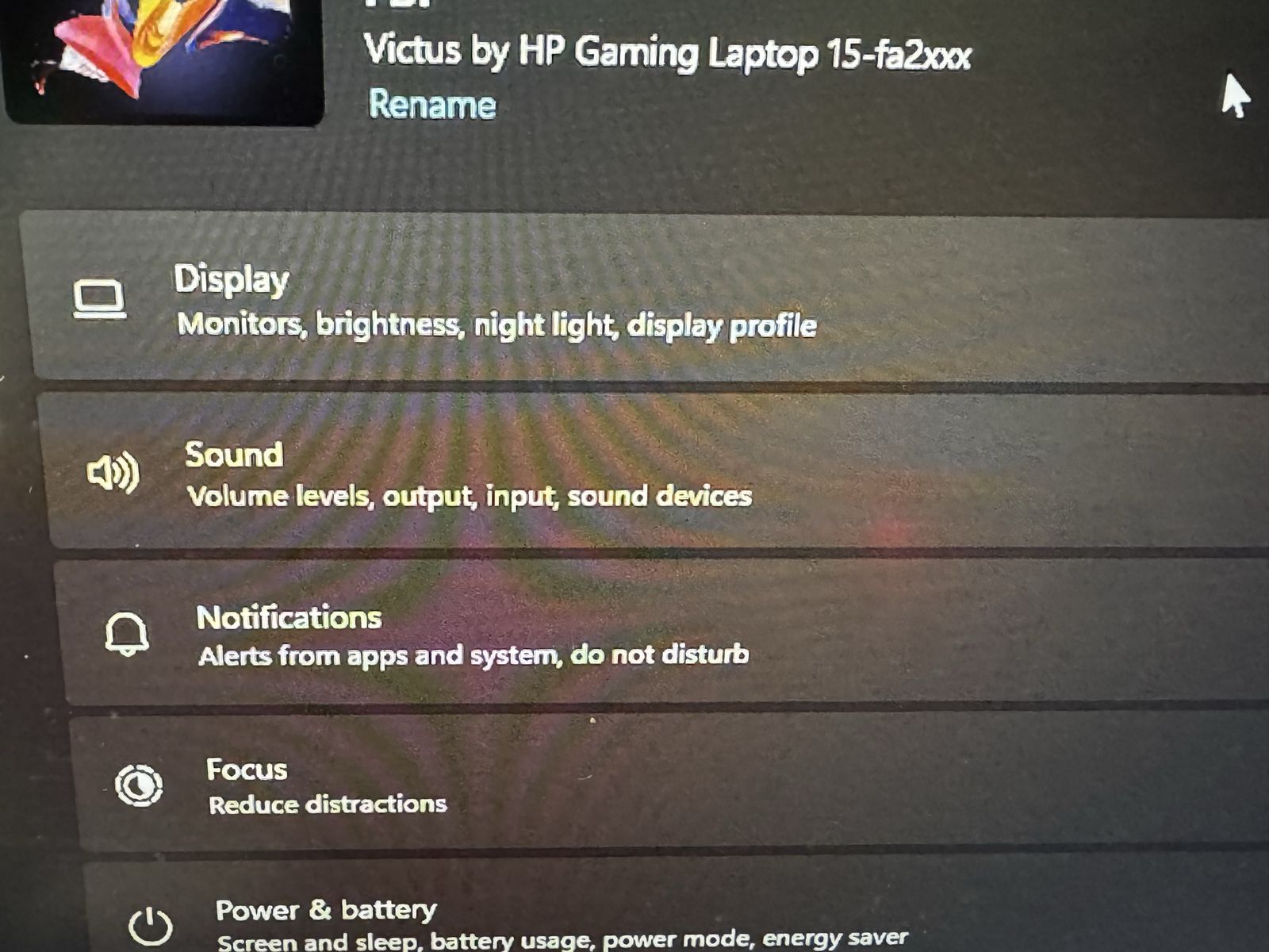 Victus gaming laptop
