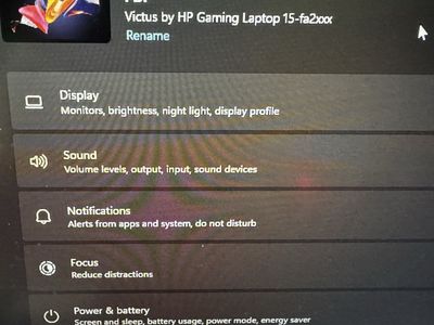 Victus gaming laptop