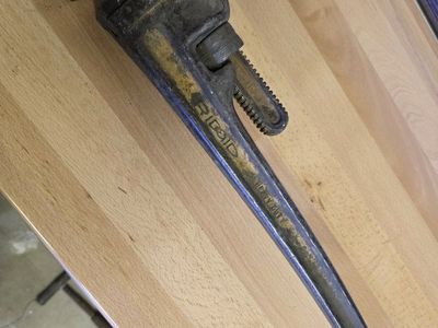 24 inch steel Ridgid pipe wrench