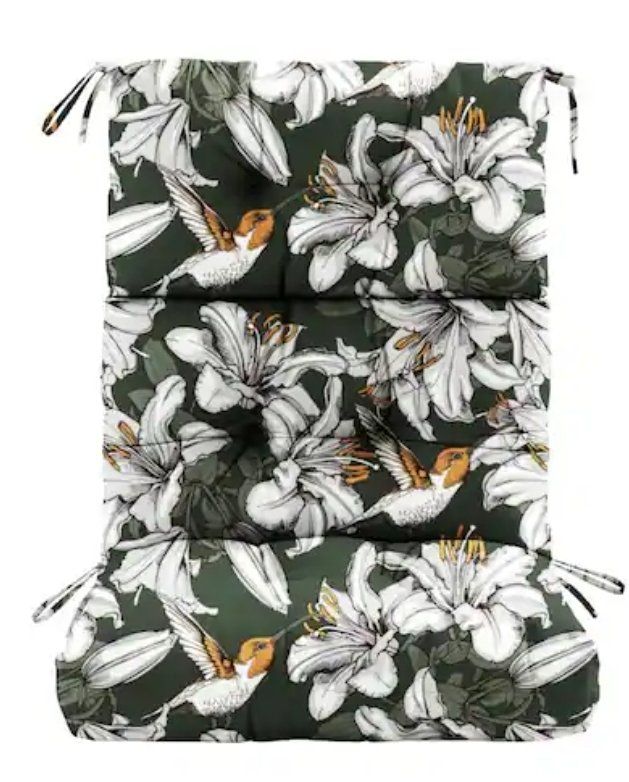 Outdoor High Back Chair Cushions 45"x21"x4", Patio Furniture Cushions with Multiple for Garden Rocking Chair,Floral