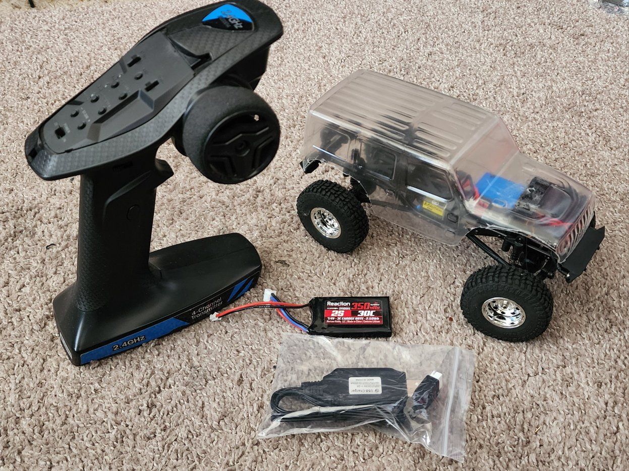 Axial scx24 Jeep rock crawler!