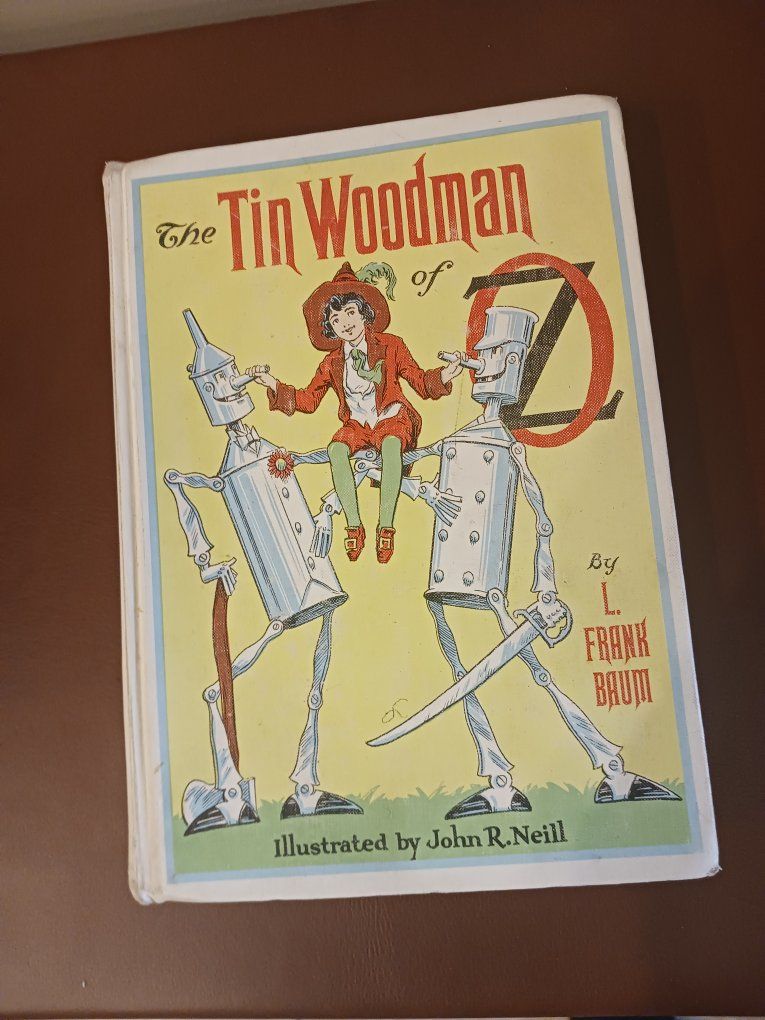 The Tin Woodman of Oz by L. Frank Baum, Illustrated by John R. Neill, Vintage Children's Book