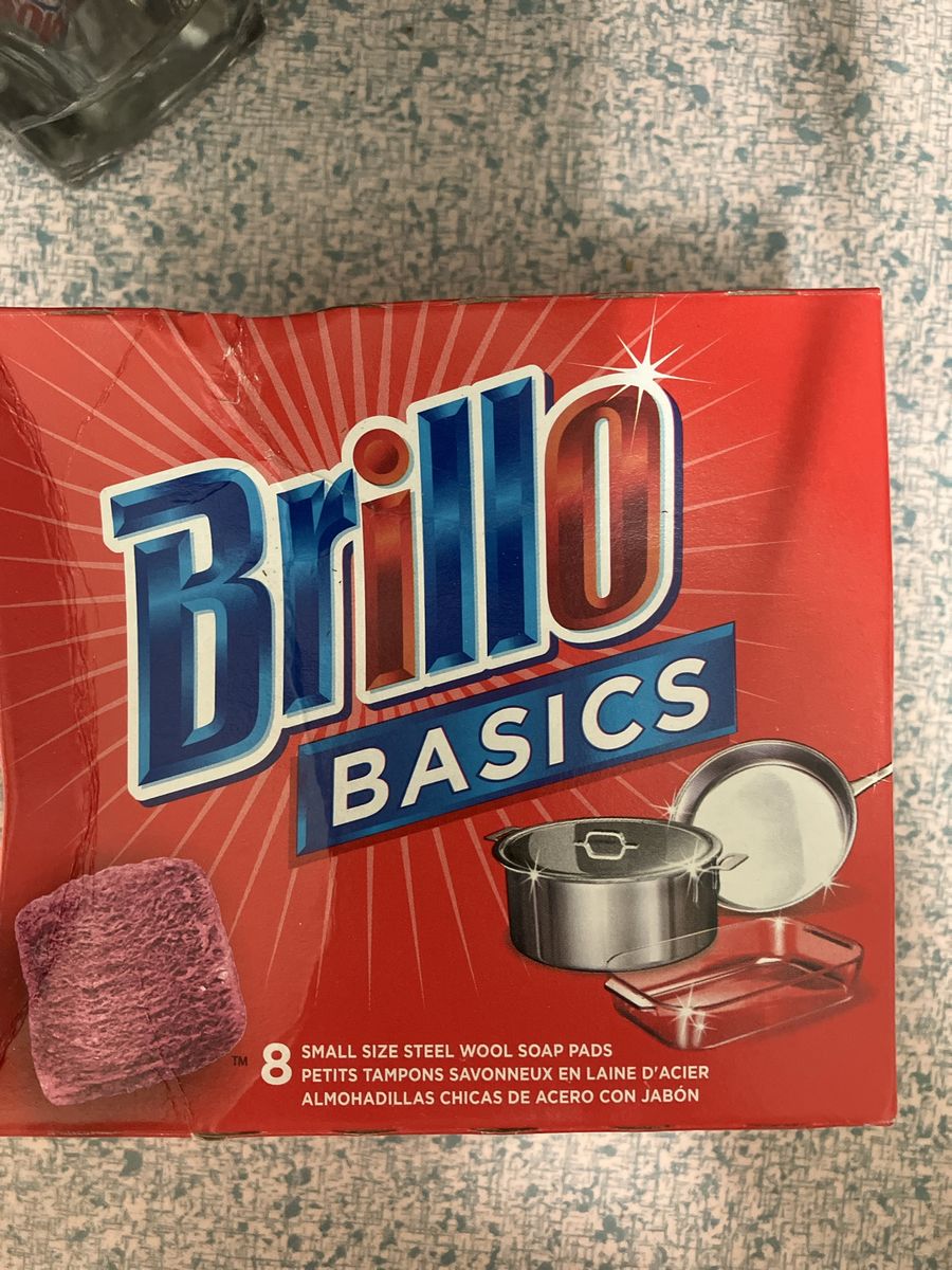 Brillo Basics Steel Wool Soap Pads 8 Count