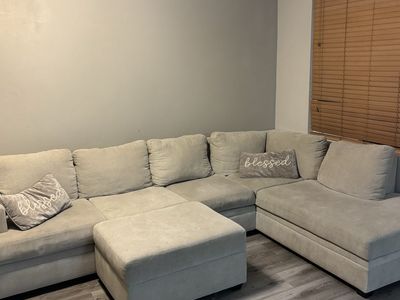 Sectional Couch And Ottoman