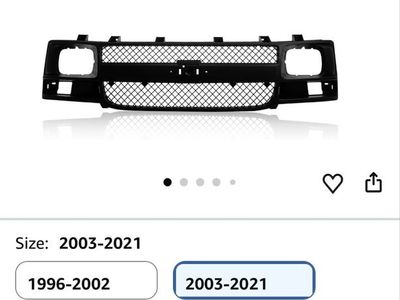 New Front Dark Gray Grille Compatible With CHEVY Express