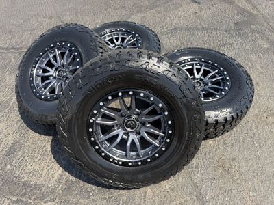 17” Fuel Rebel 6 Lug 6x5.5 | 6x139.7 33” Mickey Thompson Baja Boss A/T 285/70R17