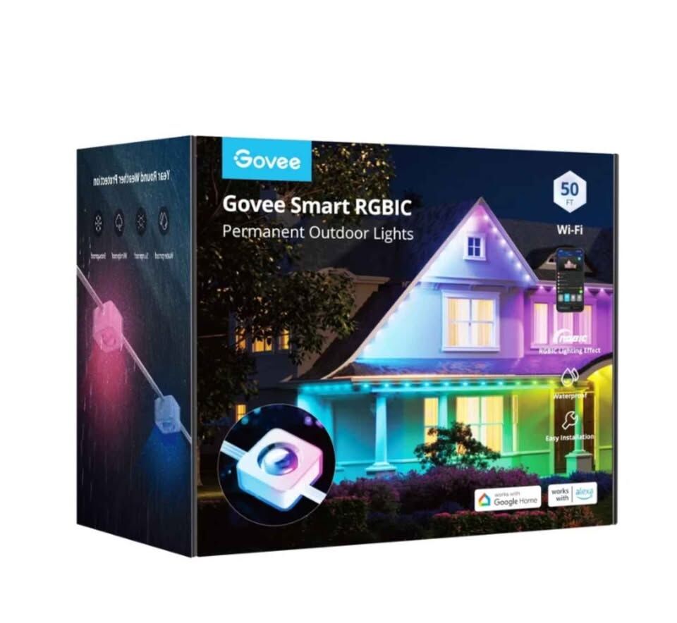 Govee 50ft Smart RGBIC Permanent Outdoor Lights (NEW IN THE BOX)