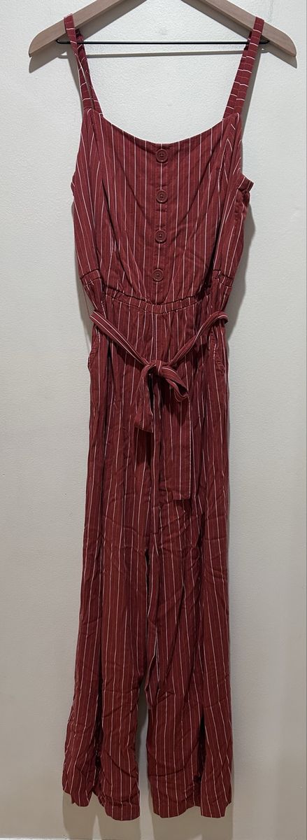 Torrid Copper Brown / Red Wide Legged Jumpsuit 1X