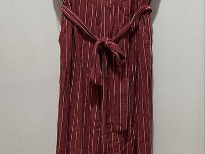 Torrid Copper Brown / Red Wide Legged Jumpsuit 1X