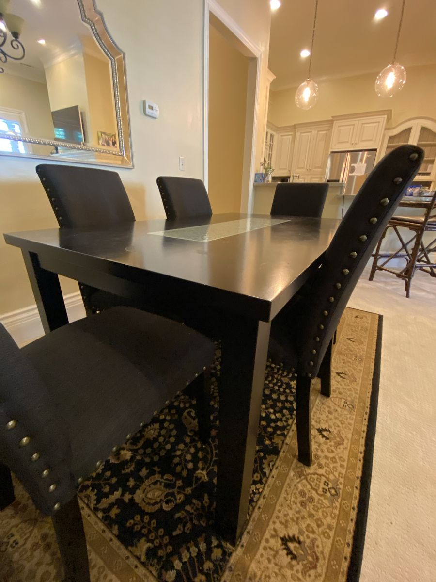 Dining room table and chairs
