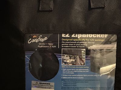 Sun screen for motorhome awning