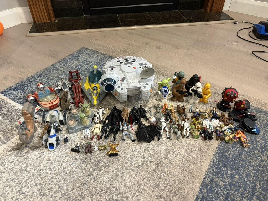 Variety Of Star Wars Toys and Figures