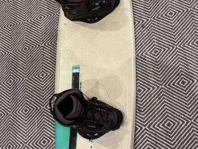 Ronix One Wakeboard with Bindings - White/Teal