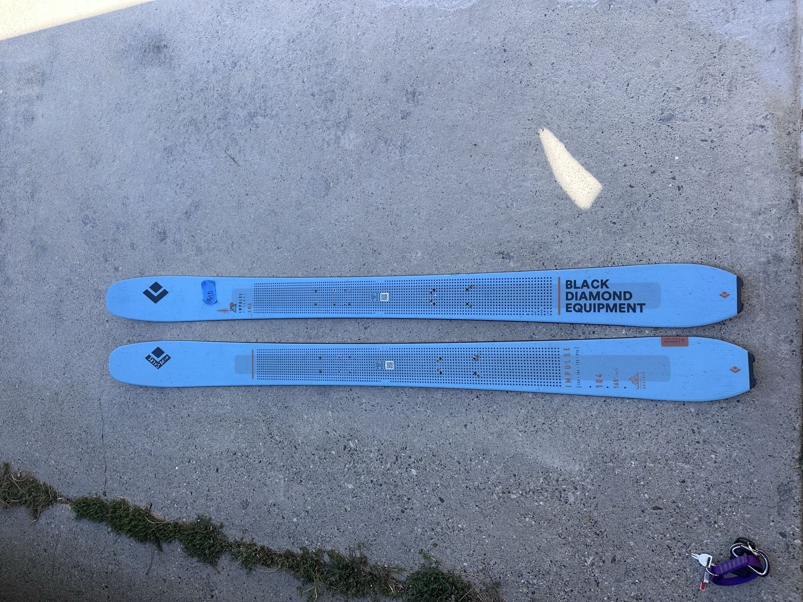 Black Diamond Impulse 104 Skis - 165cm Blue All-Mountain Downhill