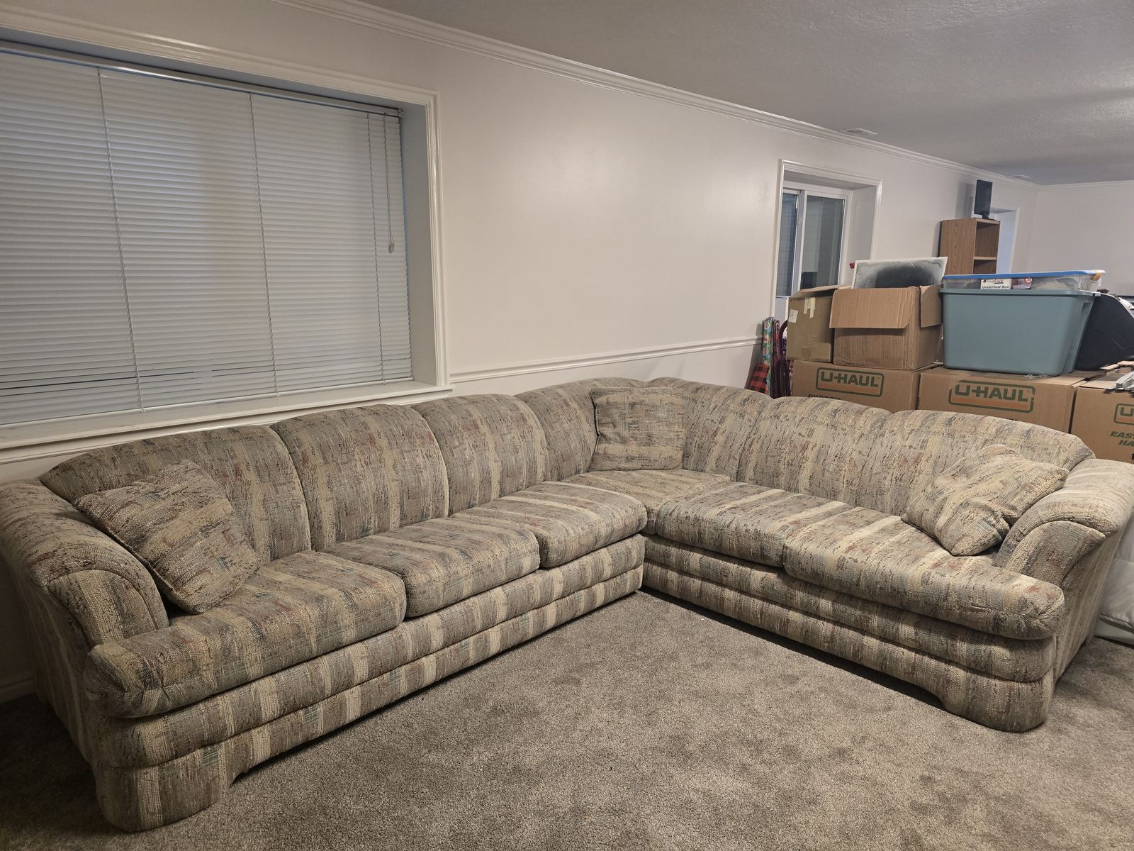 Sectional w/pull out bed