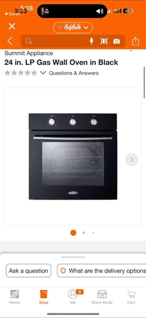 Empava 24 Gas Wall Oven