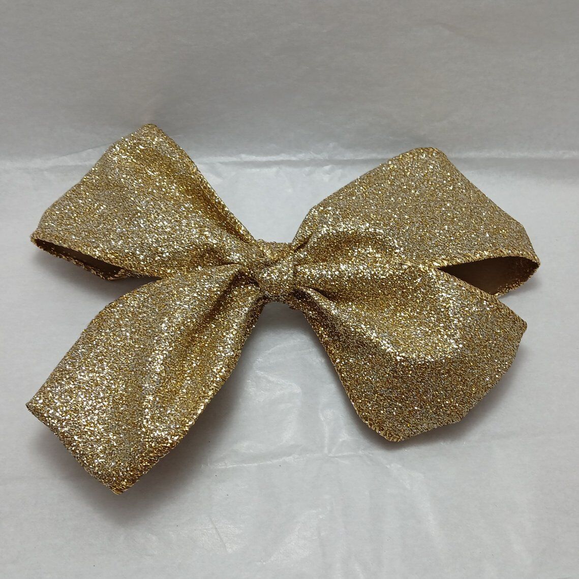 Large Sparkly Gold Hair Bows