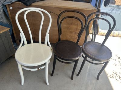 Bent wood chairs