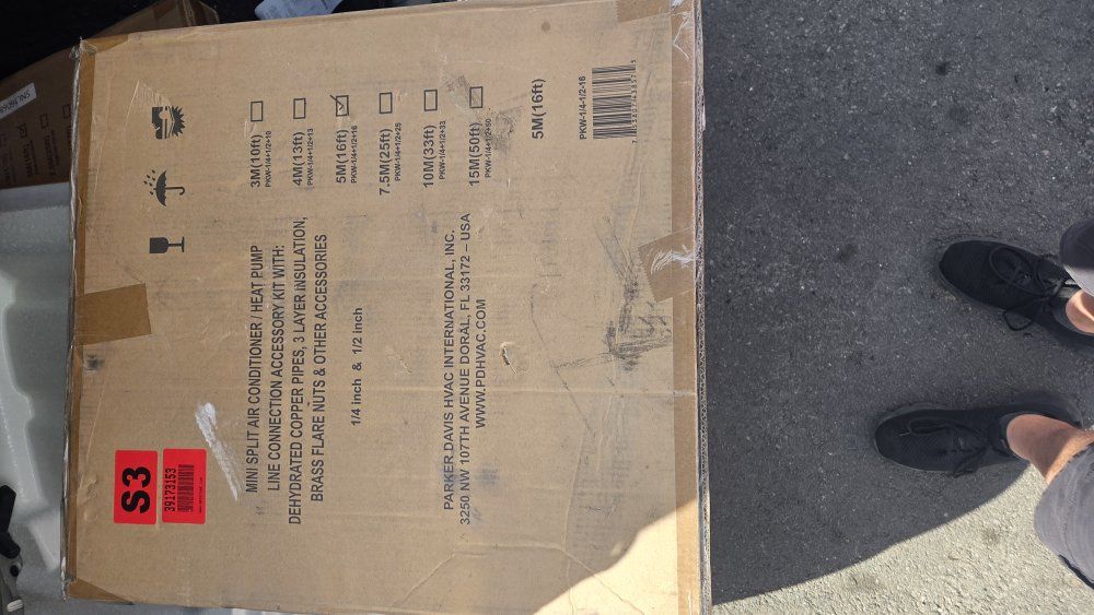 minisplit 16ft line set