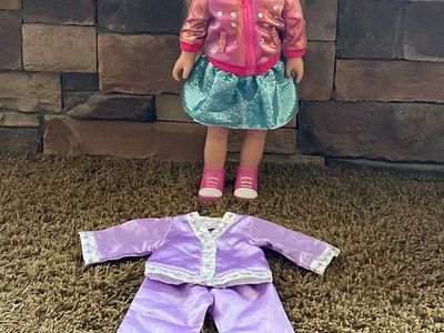 My Life As JoJo Siwa 18" Poseable Soft Torso Doll w/ Dance Party Outfit & Silk PJs