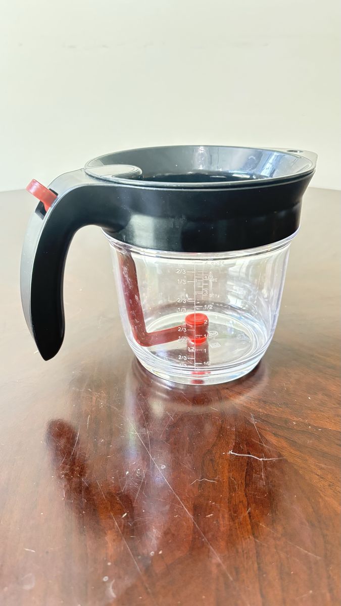 Fat Separator with Bottom Release, 4-Cup / 32oz, Gravy Separator with Strainer, BPA-Free