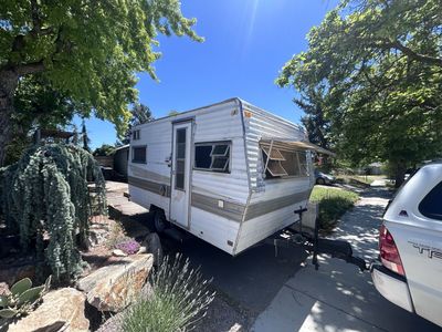 1976 Roadrunner 15ft bumper pull trailer.
