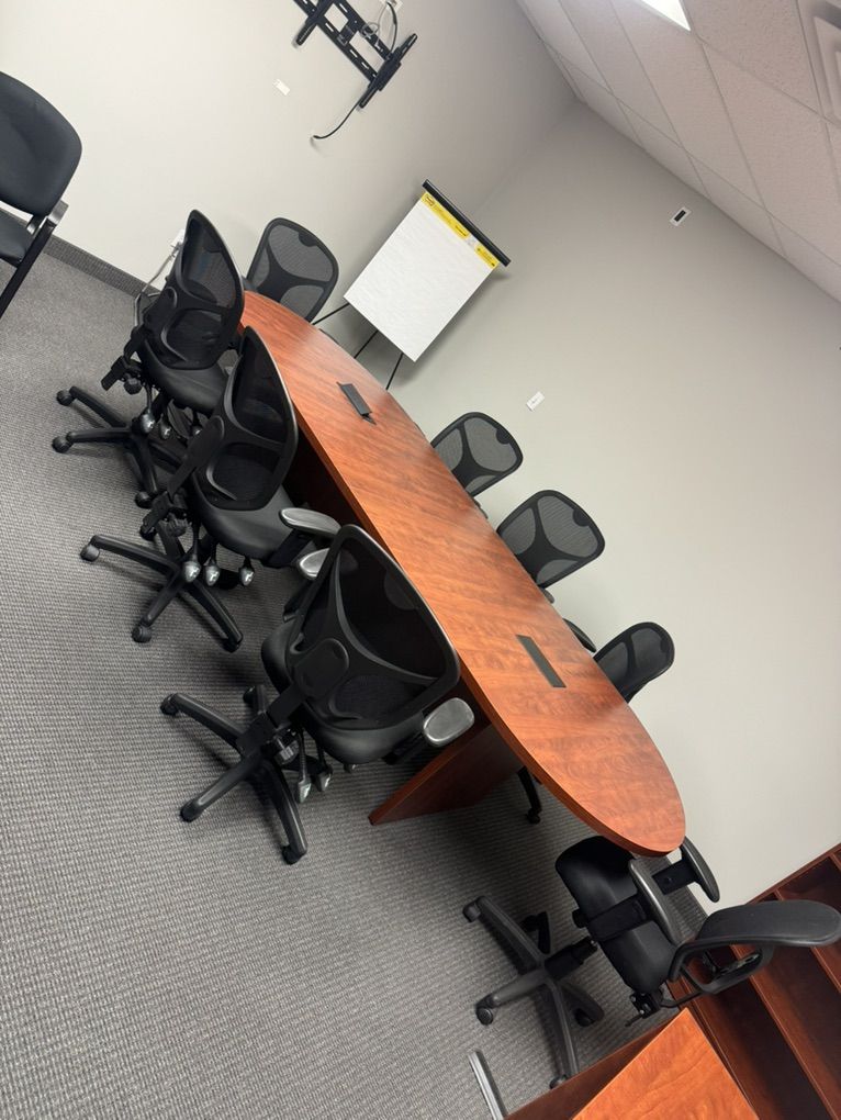 Office Conference Table With Power Port (Like New)