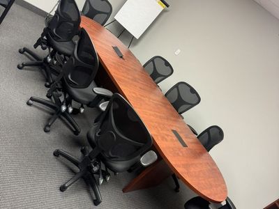 Office Conference Table With Power Port (Like New)