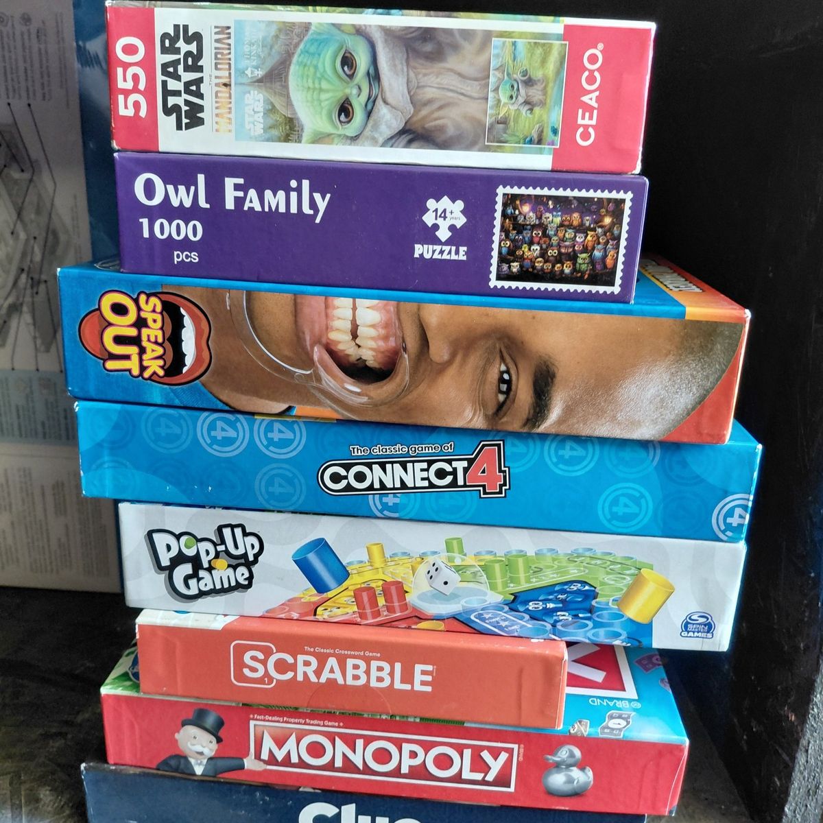 6 board games abs 2 puzzles