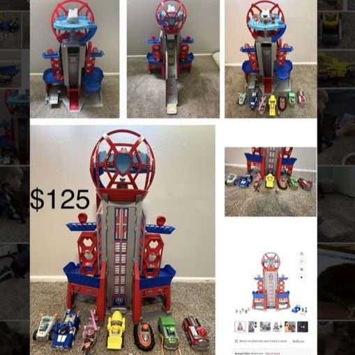 Paw Patrol Ultimate City Tower Playset & 9 Vehicles - Adventure Bay