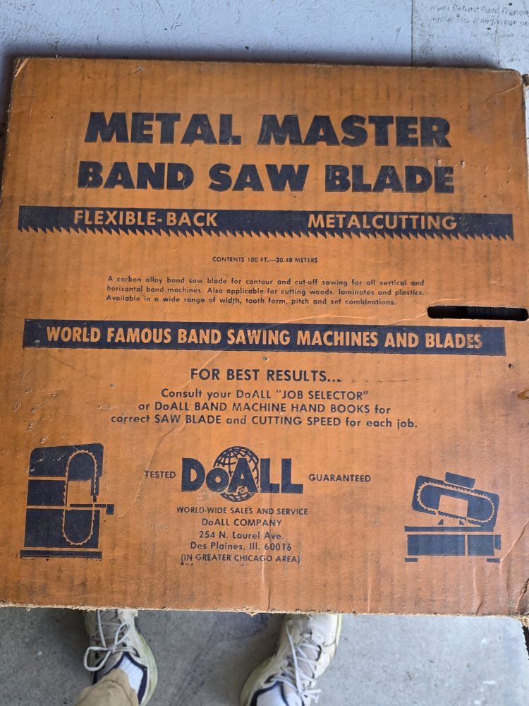 Band Saw Blade, 2 partial rolls, FCFS