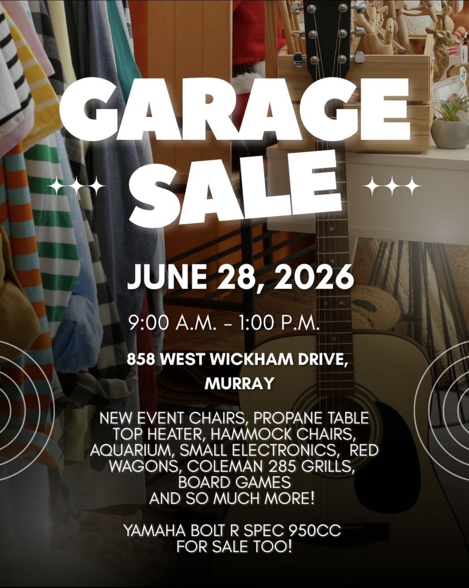 Garage Sale - New Event Chairs, Propane Table, Hammock Chairs, Electronics, Yamaha Bolt R Spec 950CC & so much More!