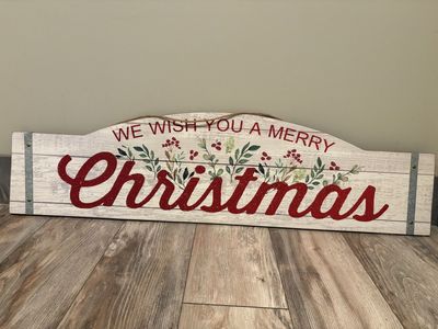We wish you a merry christmas sign