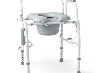 Medline Drop Arm Commode, Swing Away, 350 lb