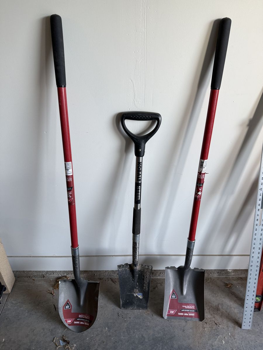 Shovels - Round, Square, and Sod
