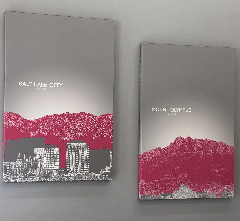 Canvas prints of Utah cities/mountains