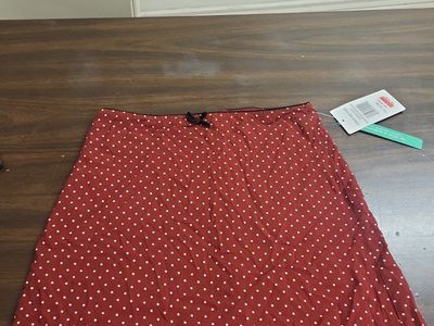 Girls size Large Stony Apparel Red Polka Dot skirt Eco-Friendly