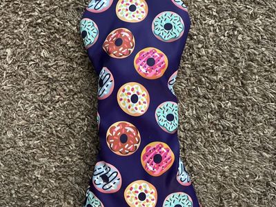 Trade or sell driver headcover golf club purple donuts head cover NEW