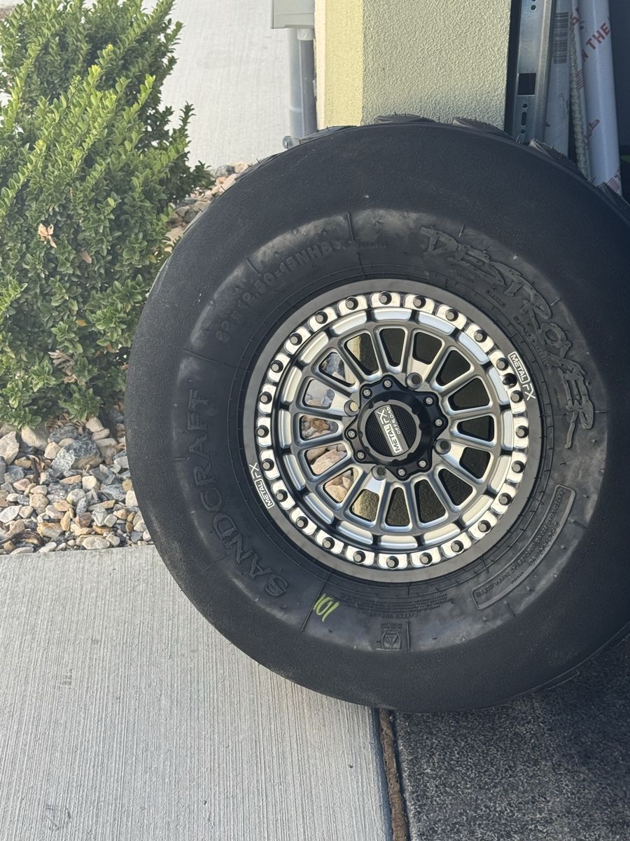 NEW Sandcraft Destroyer Paddle Tires / MetalFX Delta Beadlocks – Can-Am X3 – $3,000