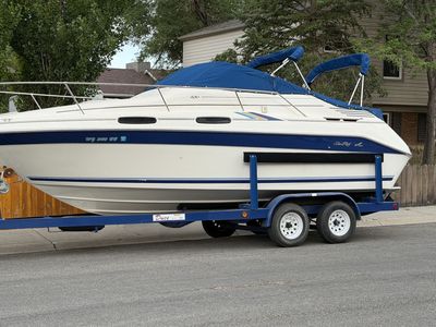 Sea Ray 230 Overnighter Cabin Boat with Dual-Axle Trailer
