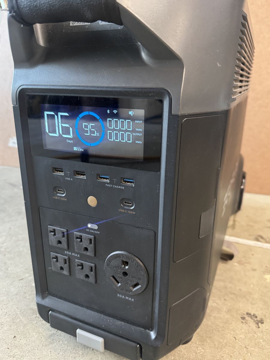 EcoFlow Delta Pro Portable Power Station with 400W Solar Panel