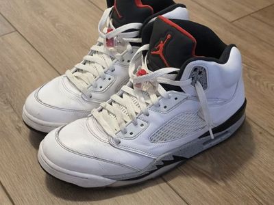 Jordan 5 | 2017 retro white cement | size 11.5