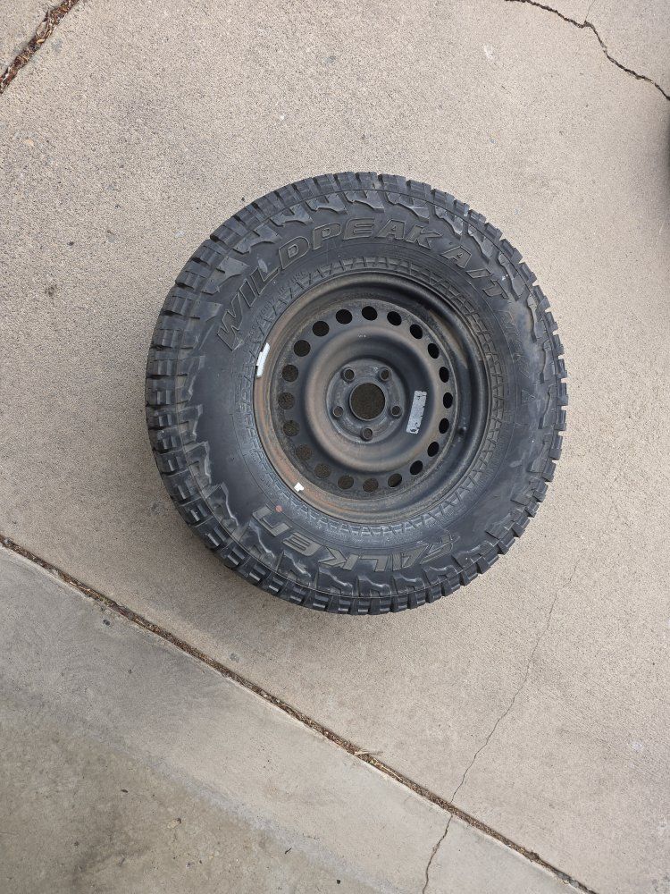 Falken Wildpeak A/T3W LT265/70R17 All-Terrain Tire with Steel Wheel